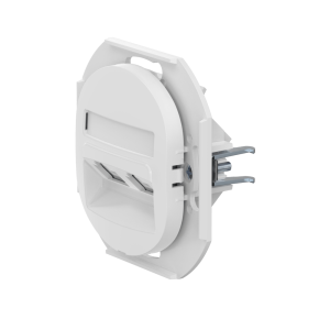 Механизм встраиваемой двойной телефонной розетки CADUCEUS ALING EON с модулями Keystone 2хRJ12 6P4C