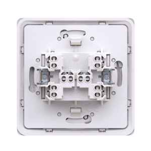 Выключатель скрытой установки CADUCEUS ALING EON, двухклавишный, проходной, 10АХ, 250В~
