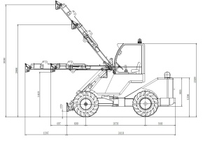 Шарнирно-сочлененный минипогрузчик Taian DY1150