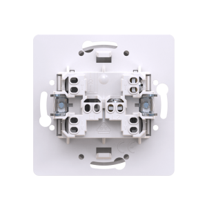 Выключатель скрытой установки CADUCEUS ALING EON, кнопочный с узкой клавишей, с символом «Свет», с индикацией, 10АХ, 250В~, механизм