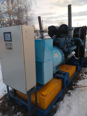 Дизельный генератор Doosan 500 квт наработка 110 моточасов