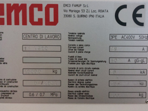 4-осевой вертикальный обрабатывающий центр EMCO Emcomill EM 1200