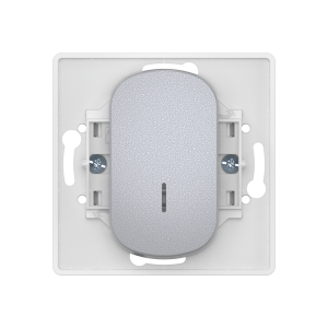 Выключатель скрытой установки одноклавишный CADUCEUS ALING EON с узкой клавишей, проходной, с индикацией, 10АХ, 250В~, механизм