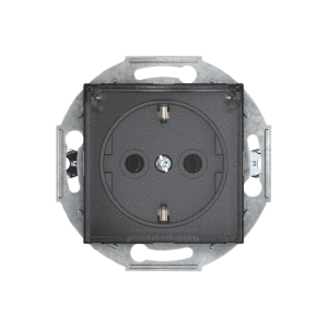 Розетка скрытой установки CADUCEUS ALING PRESTIGE, с заземлением, без шторок, с крышкой, с керамическим основанием, 16А, 250В~, механизм