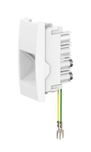 Встраиваемая модульная телефонная розетка CADUCEUS ALING MODE RJ12 6P2C, механизм