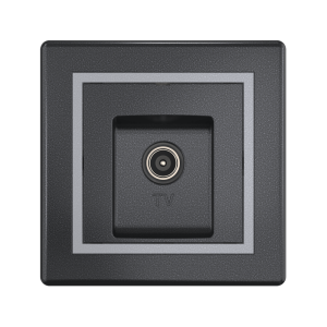 Розетка скрытой установки CADUCEUS ALING PRESTIGE антенная TV, одиночная