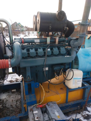 Дизельный генератор Doosan 500 квт наработка 110 моточасов