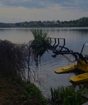 Очистка водоемов от водорослей, ила, мусора, камыша, мелкой поросли. Дноуглубление