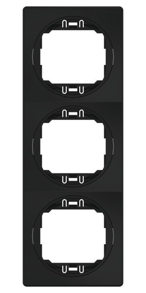 Рамка декоративная CADUCEUS ALING EON, трёхместная, вертикальная