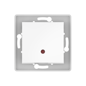 Выключатель скрытой установки CADUCEUS ALING PRESTIGE одноклавишный, с индикацией при включении, 16АХ, 250В~, механизм