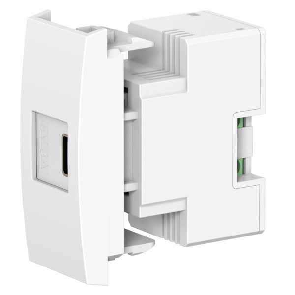 Механизм встраиваемой розетки USB тип C CADUCEUS ALING MODE для зарядки 1-го устройства