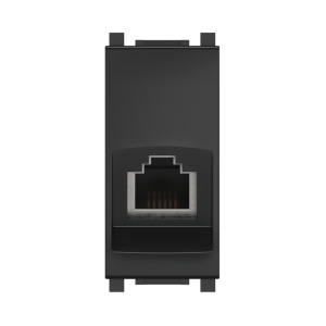 Розетка CADUCEUS ALING EXPERIENCE телефонная, с модулем Keystone RJ12 6P6C cat.3, модульная, для скрытой проводки, механизм