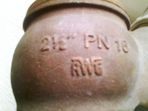 Вентиль пожарного гидранта (AWG) Германия - винтажный с Эбея