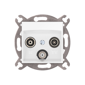 Розетка скрытой установки CADUCEUS ALING PRESTIGE антенная TV/FM/SAT, оконечная, механизм