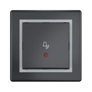 Выключатель скрытой установки CADUCEUS ALING PRESTIGE кнопочный, с символом «Звонок», с индикацией, 10А, 250В~