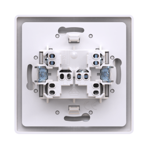 Выключатель скрытой установки CADUCEUS ALING PRESTIGE двухклавишный, с индикацией, 10АХ, 250В~