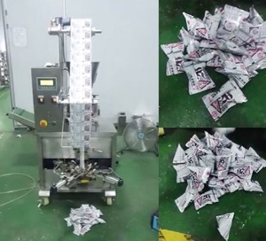 Автомат GH-180 для фасовки сыпучих (гранулированных) продуктов в треугольные пакеты пирамидки, новый