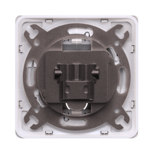 Встраиваемая проходная антенная розетка TV/FM CADUCEUS ALING EON