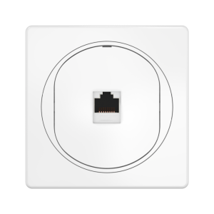 Розетка скрытой установки компьютерная CADUCEUS ALING EON с модулем Keystone RJ45 8P8C, cat.6A, FTP