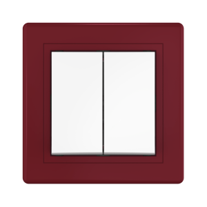 Выключатель скрытой установки CADUCEUS ALING PRESTIGE двухклавишный, проходной, 10АХ, 250В~