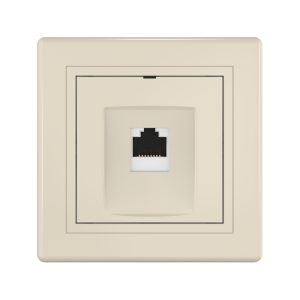 Розетка скрытой установки CADUCEUS ALING PRESTIGE компьютерная с модулем Keystone RJ45 8P8C cat.6, FTP