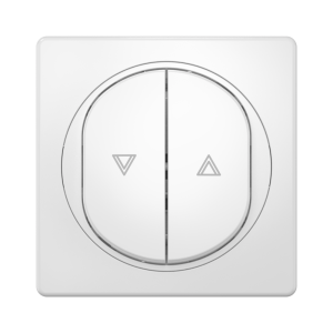 Выключатель скрытой установки одноклавишный CADUCEUS ALING EON с узкой клавишей, проходной, 10АХ, 250В~, механизм