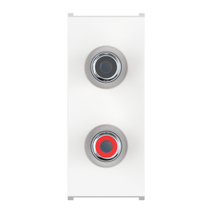 Розетка аудио 2хRCA CADUCEUS ALING MODE для скрытой проводки, механизм