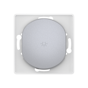 Выключатель скрытой установки CADUCEUS ALING EON, кнопочный, с символом «Свет», 10АХ, 250В~, механизм