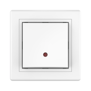 Выключатель скрытой установки CADUCEUS ALING PRESTIGE одноклавишный, с индикацией при включении, 16АХ, 250В~