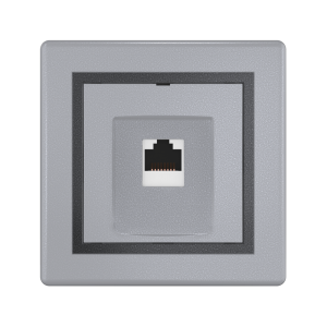 Розетка скрытой установки CADUCEUS ALING PRESTIGE компьютерная с модулем Keystone RJ45 8P8C, cat.6A, UTP