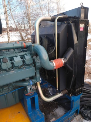 Дизельный генератор Doosan 500 квт наработка 110 моточасов