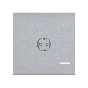 Клавиша CADUCEUS ALING EXPERIENCE, 2М, с символом «розетка», с индикаторным окошком