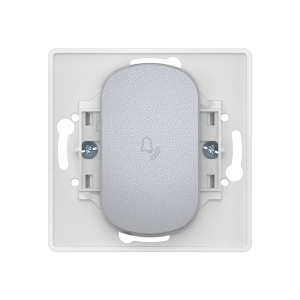Выключатель скрытой установки CADUCEUS ALING EON, кнопочный, узкая клавиша, с символом «Звонок», 10А, 250В~, механизм