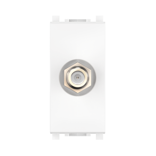 Антенная TV-розетка CADUCEUS ALING EXPERIENCE с антибактериальной защитой для скрытой проводки, спутниковая, одиночная, модульная