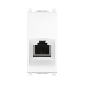 Розетка CADUCEUS ALING EXPERIENCE телефонная, с модулем Keystone RJ12 6P4C cat.3, модульная, для скрытой проводки, механизм