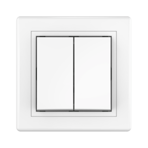 Выключатель скрытой установки CADUCEUS ALING PRESTIGE двухклавишный, проходной, 10АХ, 250В~