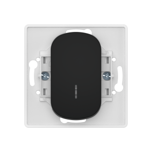 Выключатель скрытой установки CADUCEUS ALING EON, одноклавишный, узкая клавиша, с индикацией, 10АХ, 250В~, механизм