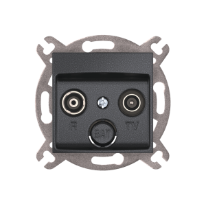 Механизм встраиваемой антенной TV/FM розетки CADUCEUS ALING PRESTIGE, оконечной