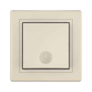 Выключатель скрытой установки CADUCEUS ALING PRESTIGE кнопочный, с символом «Звонок», 10А, 250В~