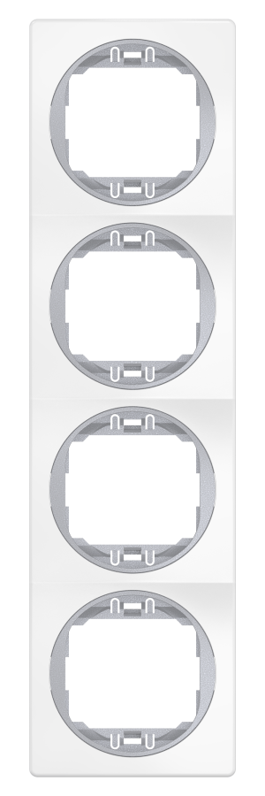 Рамка декоративная CADUCEUS ALING EON, четырёхместная, вертикальная