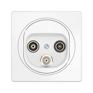 Розетка встраиваемая антенная CADUCEUS ALING EON TV/FM/SAT оконечная