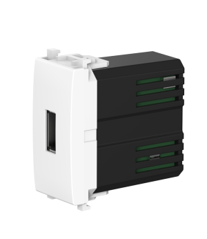 Розетка USB 2.0 тип А CADUCEUS ALING EXPERIENCE для скрытой проводки, для зарядки 1-го устройства