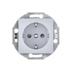 Розетка скрытой установки CADUCEUS ALING PRESTIGE, с заземлением, со шторками, с керамическим основанием, 16А, 250В~, механизм