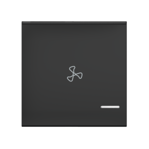 Клавиша CADUCEUS ALING EXPERIENCE, 2М, с символом «вентилятор», с индикаторным окошком