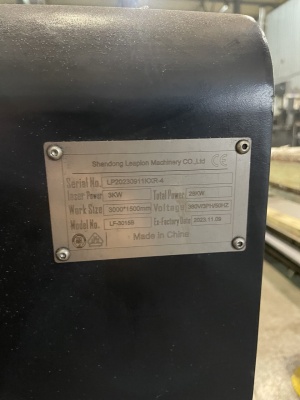 Лазерный станок 3кВт БУ