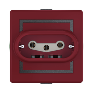 Розетка скрытой установки CADUCEUS ALING PRESTIGE, трёхполюсная, с керамическим основанием, 16А, 440В~