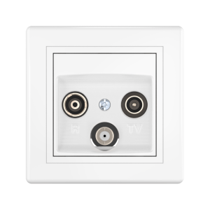 Розетка скрытой установки CADUCEUS ALING PRESTIGE антенная TV/FM/SAT, оконечная