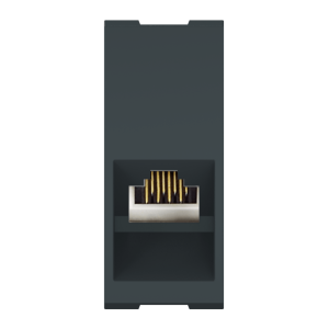 Механизм встраиваемой модульной компьютерной розетки CADUCEUS ALING MODE с модулем Keystone RJ45 8P8C cat.5e, UTP