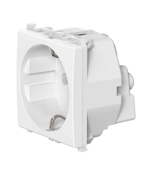 Розетка электрическая антибактериальная CADUCEUS ALING EXPERIENCE для скрытой проводки, модульная, 16А, 250В~