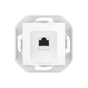 Розетка скрытой установки CADUCEUS ALING PRESTIGE компьютерная с модулем Keystone RJ45 8P8C, cat.6A, UTP, механизм